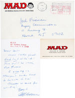 MAD'S WILLIAM GAINES LETTER LOT.