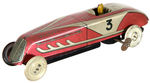 FRENCH WIND-UP TIN RACE CAR.