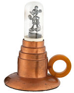 MICKEY MOUSE & DONALD DUCK FIGURAL FILAMENT LIGHT BULB PAIR WITH ORIGINAL NIGHTLIGHT LAMP.