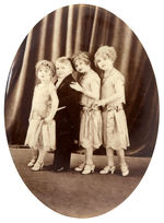 FREAKS MOVIE ACTORS AND DOLL FAMILY REAL PHOTO POCKET MIRROR.