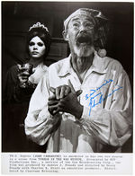 JOHN CARRADINE SIGNED "TERROR IN THE WAX MUSEUM" MOVIE STILL.