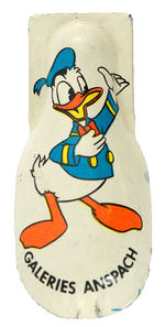 DONALD DUCK CIRCA 1960s BELGIUM DEPARTMENT STORE OVERSIZED CLICKER.