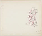 MICKEY MOUSE ORIGINAL PRODUCTION DRAWING PAIR.