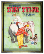 “TOBY TYLER COLORING BOOK” FRAMED COVER ORIGINAL ART.