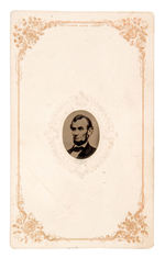 LINCOLN 1865 CHOICE CONDITION TINTYPE CARTE DE VISITE.