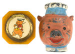 FIDDLER PIG PENCIL SHARPENER PAIR/ONE LICENSED AND ONE NOT