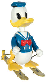“DONALD THE SKIER” LARGE MARX BOXED WIND-UP TOY.