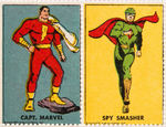 "CAPTAIN MARVEL/FAWCETT CHARACTERS "COMIC STAMPS" LOT.