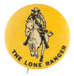 "THE LONE RANGER" RIDING SILVER RARE BUTTON