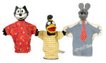 MISCELLANEOUS CHARACTER PUPPET LOT INCLUDING WOODY WOODPECKER & FELIX.