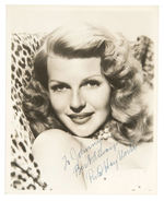 RITA HAYWORTH SIGNED PHOTO.