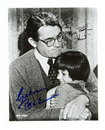 “TO KILL A MOCKINGBIRD” GREGORY PECK & MARY BADHAM SIGNED PHOTO.