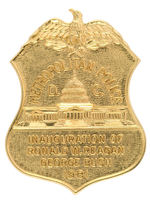 REAGAN-BUSH 1981 INAUGURAL POLICE BADGE.