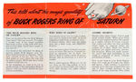 "THE MAGIC POWER OF THE RING OF SATURN IS YOURS!" BUCK ROGERS INSTRUCTION FOLDER.