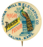 “PEACOCK HIGH FLOUR” CIRCA 1896 RARITY FROM THE HAKE COLLECTION.