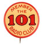 "MEMBER OF 101 RADIO CLUB" FROM HAKE COLLECTION & CPB.