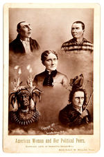 MRS. BRIGGS-WALL’S PICTURE “AMERICAN WOMAN AND HER POLITICAL PEERS” CABINET PHOTO FEATURES WILLARD.