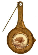 PAN-AMERICAN EXPOSITION FRYING PAN STICKPIN W/CELLO INSERT.