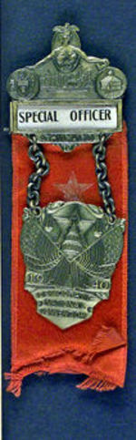 "SPECIAL OFFICER 1940 DEMOCRATIC CONVENTION BADGE"