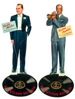 "RCA VICTOR RECORDS" RECORDING ARTISTS 1940 BOXED STANDEE SET.