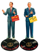 "RCA VICTOR RECORDS" RECORDING ARTISTS 1940 BOXED STANDEE SET.