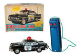 "P.D. BATTERY DRIVEN PATROL CAR" BOXED TOY.