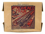 "MARX STREAMLINED SPARKLING MECHANICAL TRAIN SET."