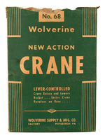 "WOLVERINE NEW ACTION CRANE" BOXED TOY.