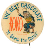 “KOKO”PACKAGE AS ANTHROPOMORPHIC UNCLE SAM SPANKING BOY TO PROVE SLOGAN ‘IT BEATS THE DUTCH’.