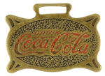 “DRINK COCA-COLA” 1925 BRASS WATCH FOB.