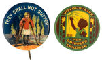 EARLY POLIO RESEARCH FUNDRAISER BUTTONS FEATURING CHILDREN FROM HAKE COLLECTION.