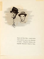 CHICO MARX & HARPO MARX SIGNED COVER.