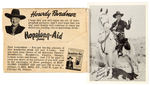 “HOPALONG CASSIDY-ADE” PREMIUM CARDS WITH MAILER.