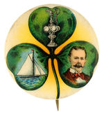 AMERICA’S CUP 1901 BUTTON FOR “SHAMROCK II” FROM HAKE COLLECTION.