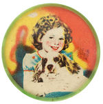 SHIRLEY TEMPLE AND DOG RARE "MADE IN OCCUPIED JAPAN" POCKET MIRROR.