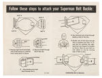 "SUPERMAN BELT AND BUCKLE" KELLOGG'S PREMIUM LOT.