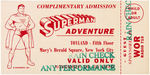 "MACY'S SUPERMAN ADVENTURE" LETTER & TICKET.