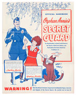 "ORPHAN ANNIE'S SECRET GUARD" PREMIUM LOT W/MAILER.