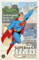 "SUPERMAN: FOR ALL SEASONS" ORIGINAL ART BY TIM SALE & SIGNED COMIC BOOK & POSTER.