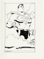 "SUPERMAN: FOR ALL SEASONS" ORIGINAL ART BY TIM SALE & SIGNED COMIC BOOK & POSTER.