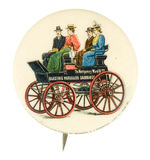 EARLY "ELECTRIC HORSELESS CARRIAGE" CAR BUTTON.