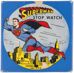 "SUPERMAN" POCKET WATCH/STOP WATCH WITH RARE BOX.