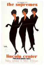 “THE SUPREMES” MARY WILSON SIGNED CONCERT POSTER.