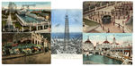 “CONEY ISLAND” STEEPCHASE AND RIDES LOT OF 16 POSTCARDS.