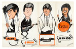 "BEATLES PIN-UP SCREAMERS" WITH SIGN.