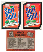 "WACKY PACKAGES 3RD SERIES" SET W/VARIANT STICKER.