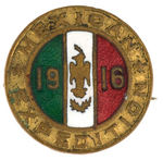 "MEXICAN EXPEDITION 1916" ENAMEL AND BRASS PIN.