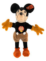 STEIFF "MICKEY MOUSE" DOLL WITH BUTTON/TAGS.