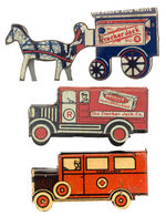 CRACKER JACK TIN VEHICLE GIVE-AWAYS.