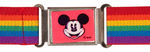 MICKEY MOUSE "MAGNETIC BUCKLE BELT" DISPLAY.